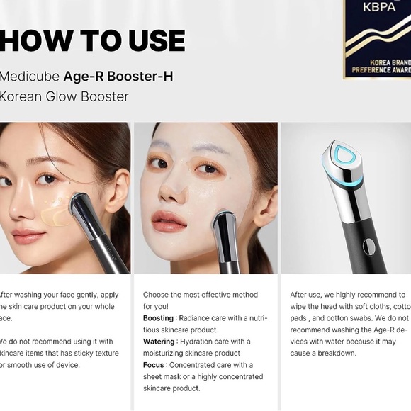 Medicube Black and Silver Facial Massager - Picture 2 of 7